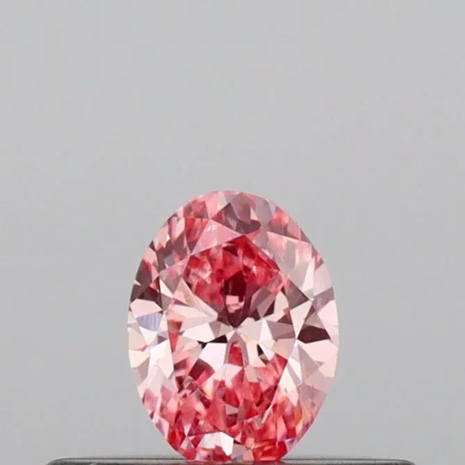 0.19ct Oval Lab Grown Diamond (Colour Fancy Vivid Pink, Clarity VS1, IGI Certified)