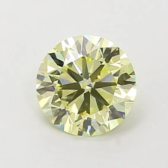 0.48ct Round Lab Grown Diamond (Colour Fancy Light Yellow, Clarity VS2, Cut F, IGI Certified)