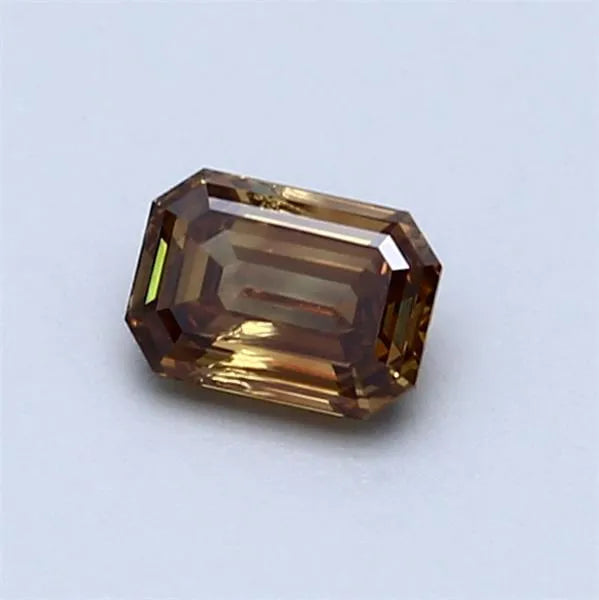 0.50ct Emerald Natural Diamond (Colour Yellow, Clarity SI2, IGI Certified)
