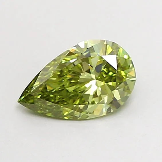 0.51ct Pear Lab Grown Diamond (Colour Fancy Vivid Green, Clarity VS1, IGI Certified)