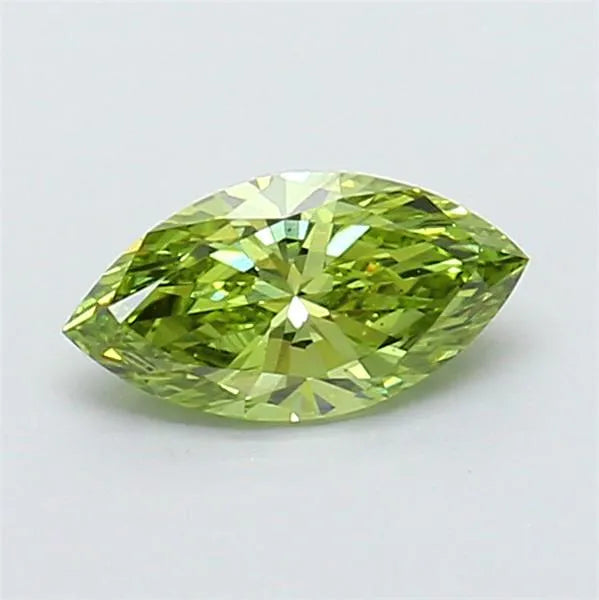 0.53ct Marquise Lab Grown Diamond (Colour Fancy Vivid Green, Clarity VS1, IGI Certified)