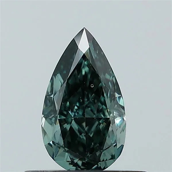 0.55ct Pear Natural Diamond (Colour Fancy Vivid Blue, Clarity VS1, Uncertified)