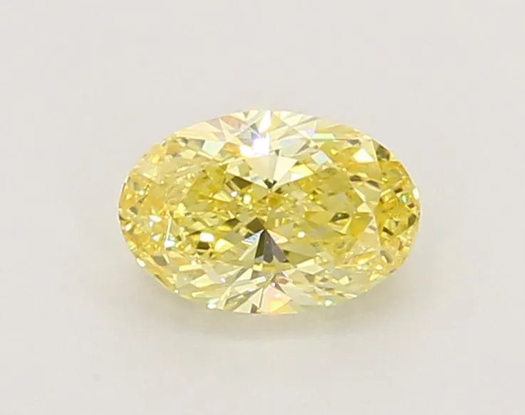 0.71ct Oval Lab Grown Diamond (Colour Fancy Intense Yellow, Clarity VVS2, IGI Certified)