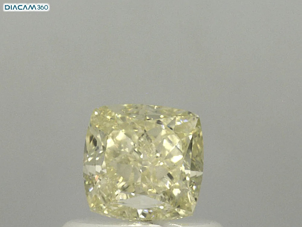 0.79ct Cushion brilliant Natural Diamond (Colour Fancy Light Yellow, Clarity VS1, GIA Certified)