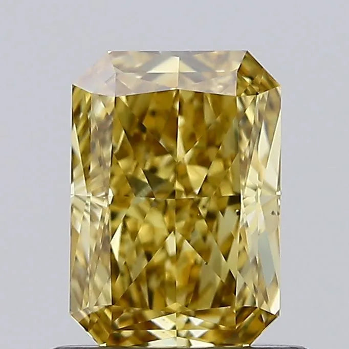 0.90ct Radiant Lab Grown Diamond (Colour Fancy Intense Gray Yellow, Clarity VS2, IGI Certified)