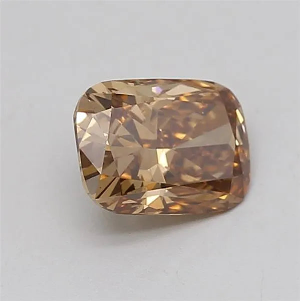 0.94ct Cushion modified Lab Grown Diamond (Colour Fancy Brown, Clarity VS2, IGI Certified)