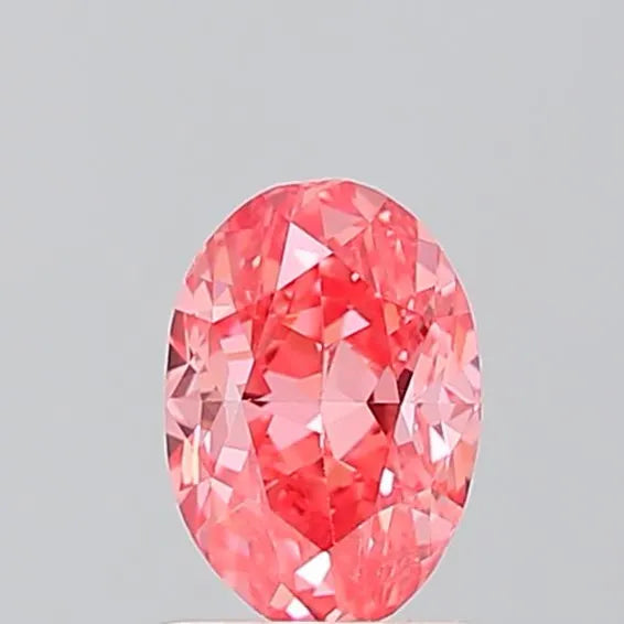 0.97ct Oval Lab Grown Diamond (Colour Pink, Clarity VS1, Uncertified)
