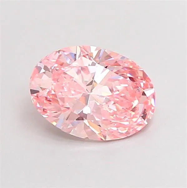 0.99ct Oval Lab Grown Diamond (Colour Fancy Vivid Pink, Clarity VS1, IGI Certified)