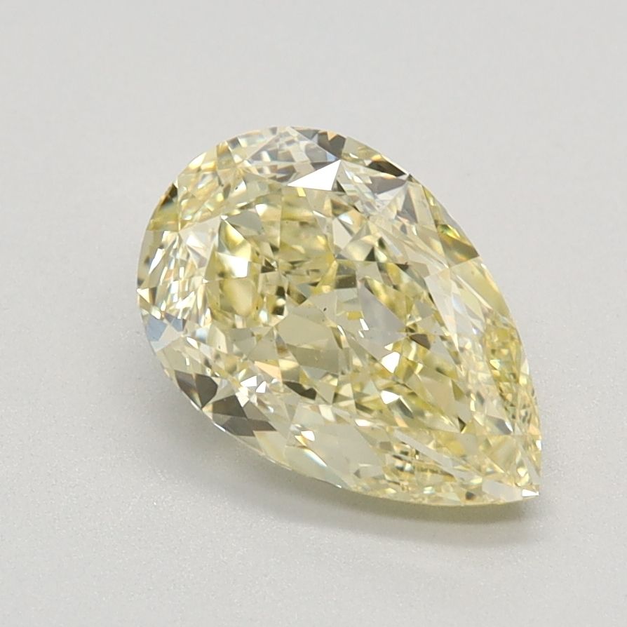 1.38 Carat Pear Cut Fancy Yellow