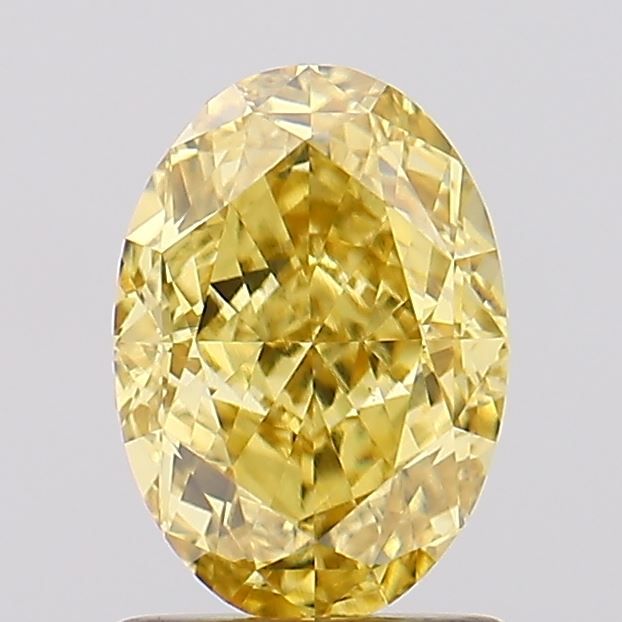 1.65 Carat Oval Cut Fancy Yellow