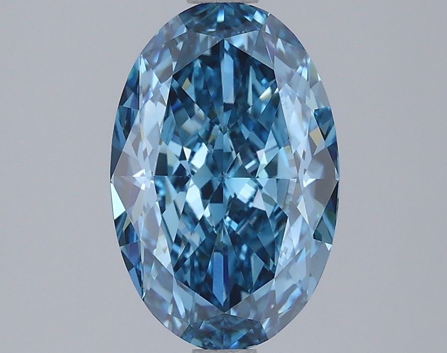 2.39 Carat Oval Cut Fancy Blue