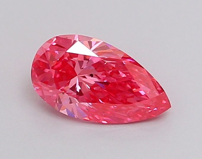 0.7 Carat Pear Cut Fancy Pink