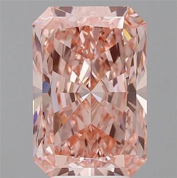 4.48ct Radiant Lab Grown Diamond (Colour Fancy Vivid Pink, Clarity VS1, IGI Certified)