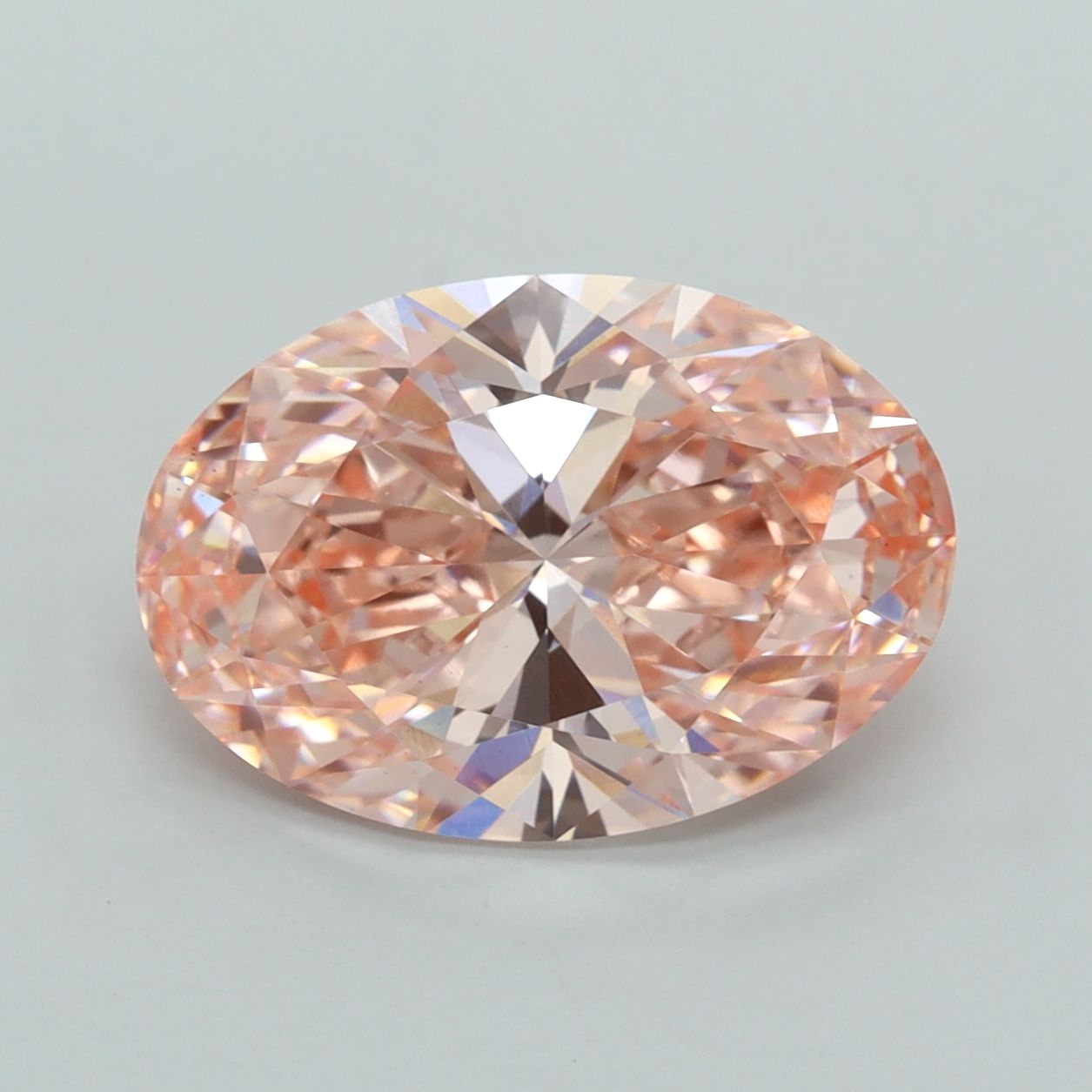 4.04 Carat Oval Cut Fancy Pink