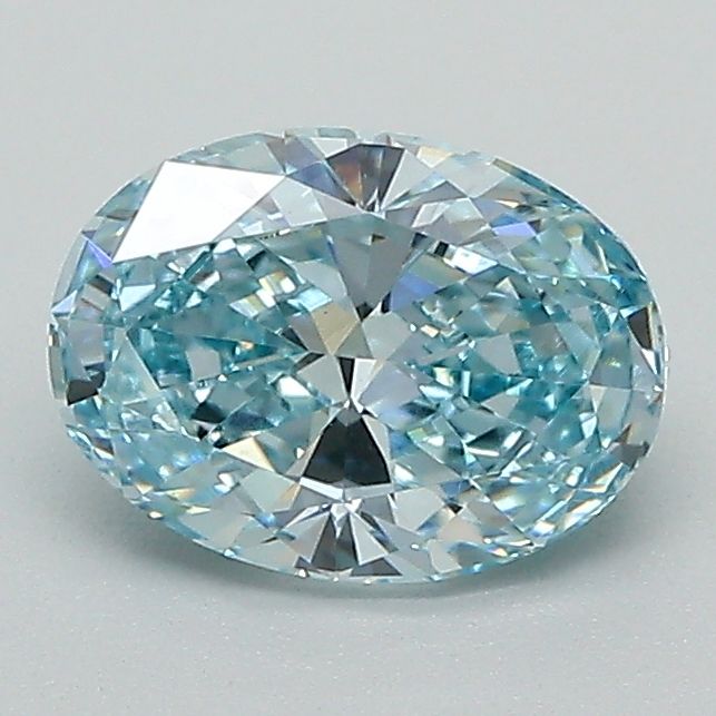 1.13 Carat Oval Cut Fancy Green