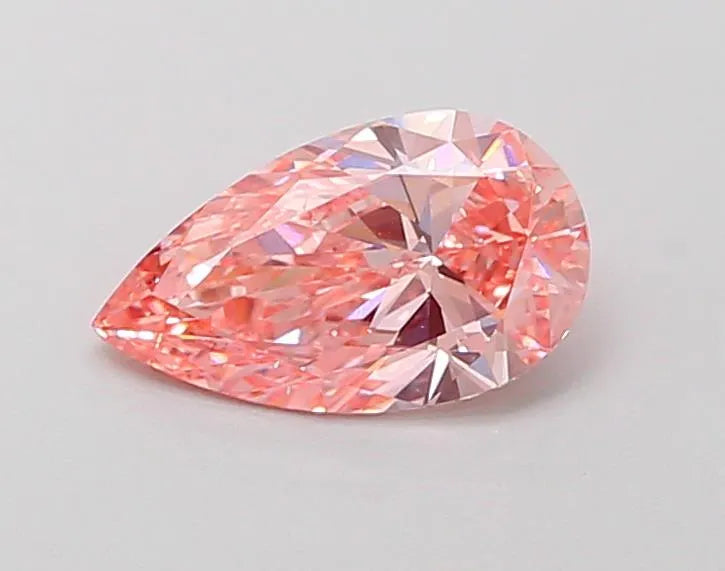 1.00ct Pear Lab Grown Diamond (Colour Fancy Vivid Pink, Clarity VS2, IGI Certified)