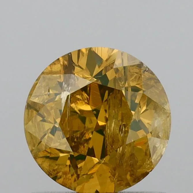 1.14ct Round Natural Diamond (Colour Faint Blue, Clarity I3, Cut F, Uncertified)