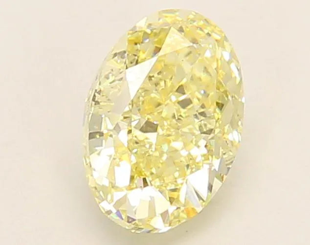 1.15ct Oval Lab Grown Diamond (Colour Fancy Yellow, Clarity VS1, IGI Certified)