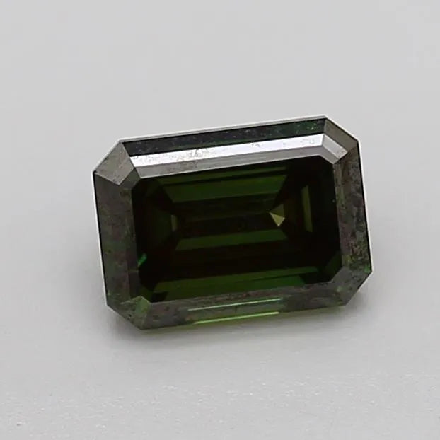 1.16ct Emerald Lab Grown Diamond (Colour Fancy Deep Green, Clarity VS1, IGI Certified)