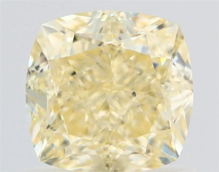 1.17ct Cushion brilliant Natural Diamond (Colour Fancy Light Yellow, Clarity SI1, GIA Certified)