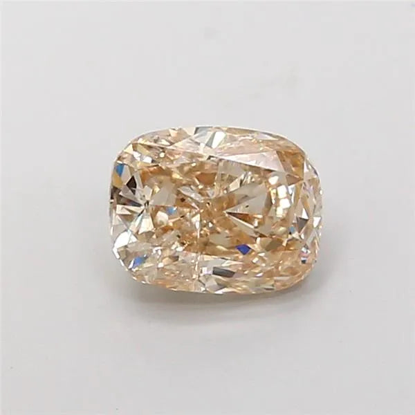 1.21ct Cushion brilliant Natural Diamond (Colour Fancy Light Brown, Clarity I1, Uncertified)
