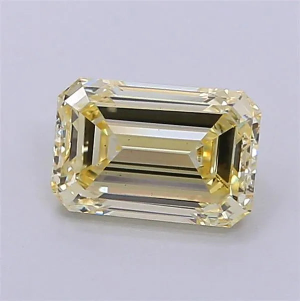 1.26ct Emerald Lab Grown Diamond (Colour Fancy Yellow, Clarity VS1, IGI Certified)