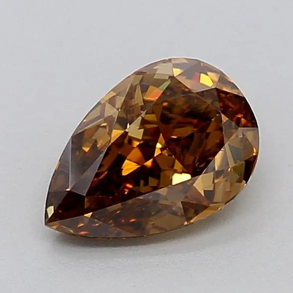 1.50ct Pear Lab Grown Diamond (Colour Fancy Brown, Clarity VS1, IGI Certified)