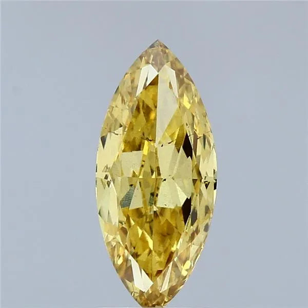 1.77ct Marquise Lab Grown Diamond (Colour Fancy Vivid Yellow, Clarity VS2, IGI Certified)