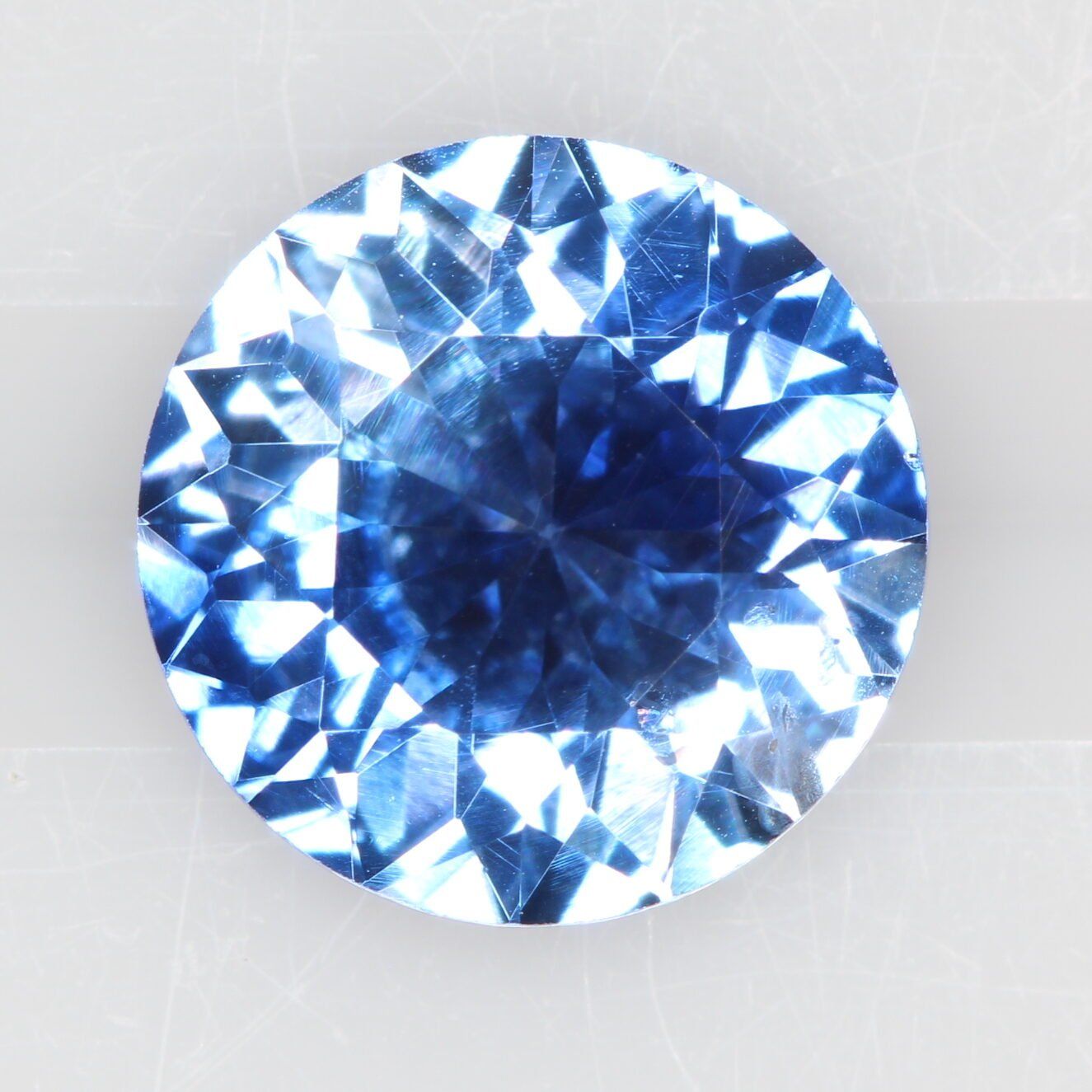 1.82 Carat Round Cut Blue Sapphire