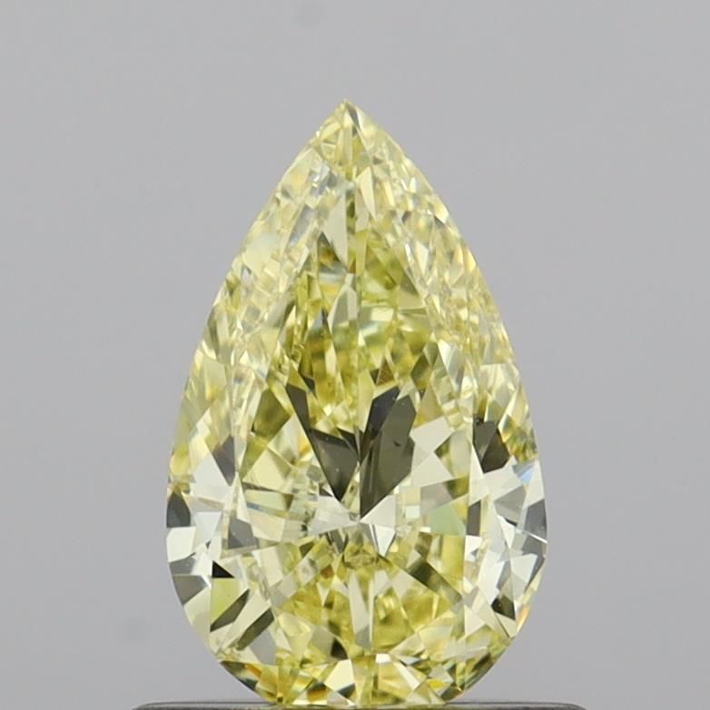 0.58 Carat Pear Cut Fancy Yellow