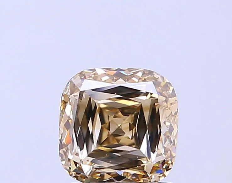 2.01ct Cushion brilliant Natural Diamond (Colour Fancy Light Brown, Clarity VVS2, Uncertified)