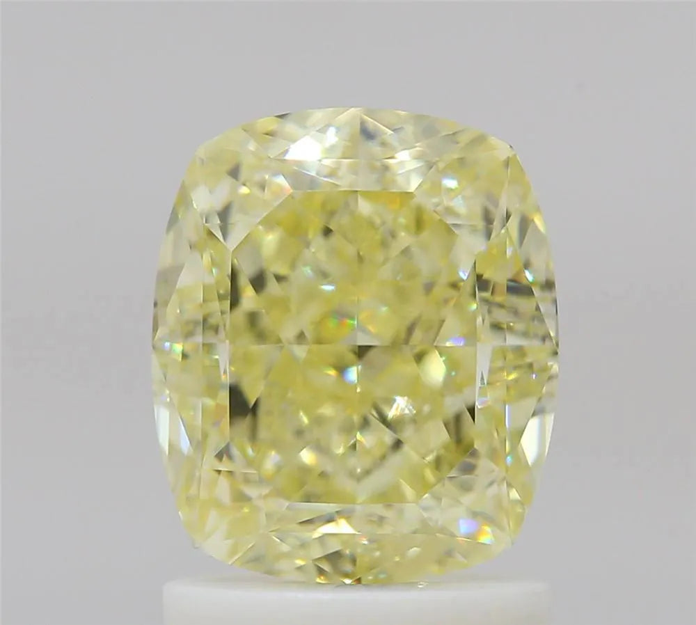 2.01ct Cushion brilliant Natural Diamond (Colour Fancy Yellow, Clarity VS1, GIA Certified)
