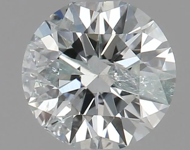 0.39ct Round Natural Diamond (Colour Light Green, Clarity I2, Cut GD, GIA Certified)