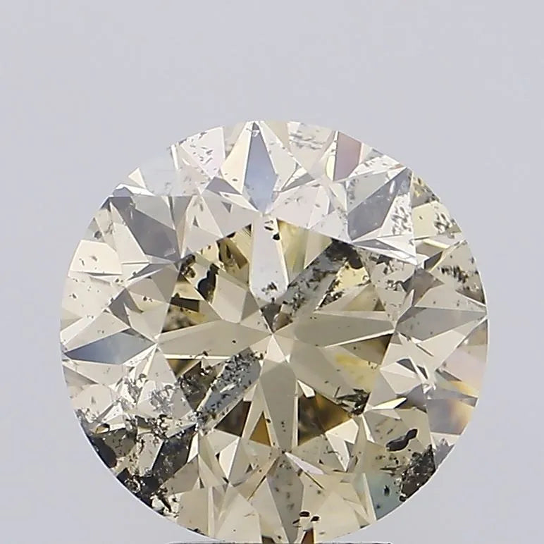 3.00ct Round Natural Diamond (Colour Fancy Brown, Clarity I1, Cut EX, Uncertified)