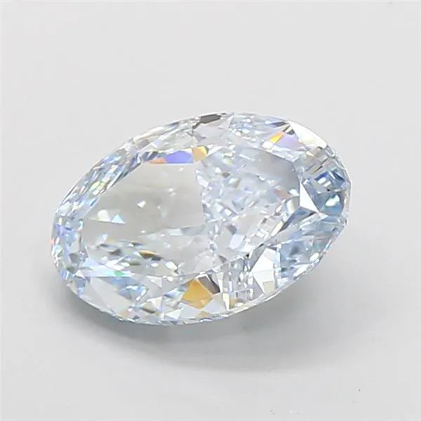 3.05ct Oval Lab Grown Diamond (Colour Fancy Intense Blue, Clarity VVS1, IGI Certified)