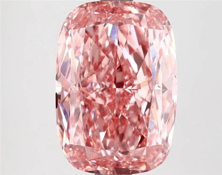 3.56ct Cushion modified Lab Grown Diamond (Colour Fancy Vivid Pink, Clarity VVS2, IGI Certified)