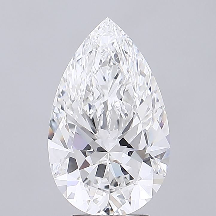 5.00 Carat F-VVS2 Pear Lab Diamond