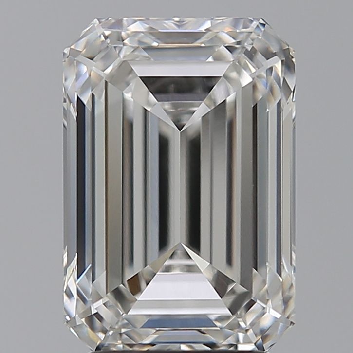 3.58 Carat F-VVS2 Emerald Lab Diamond