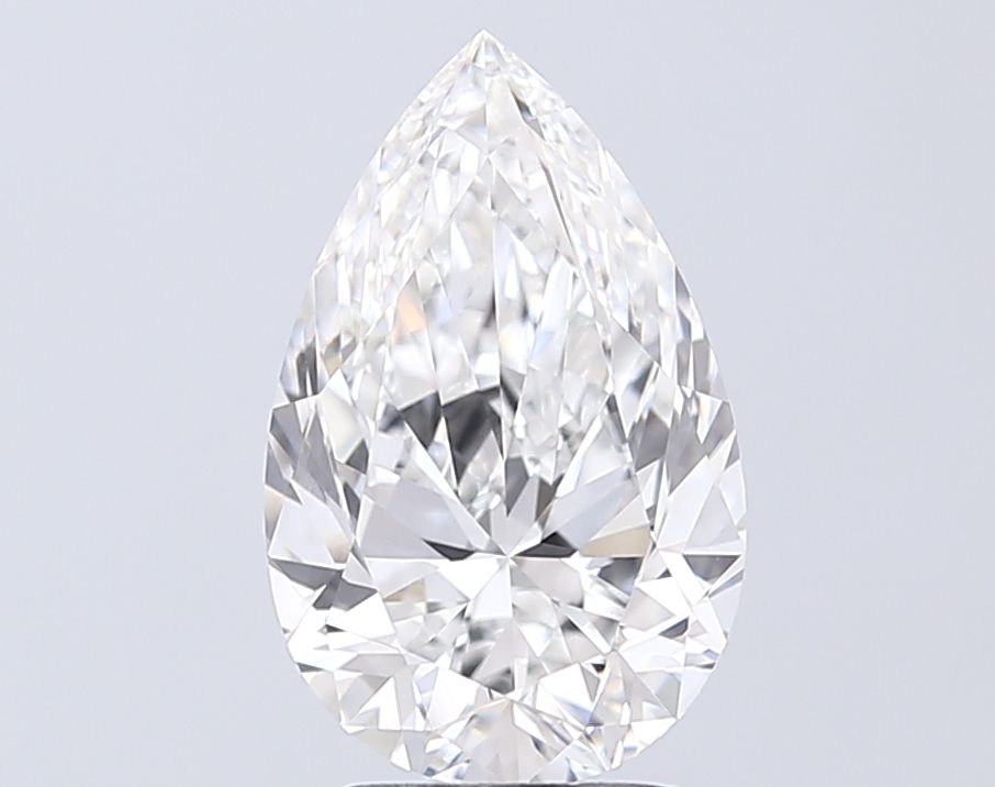 3.00 Carat E-VVS1 Pear Lab Diamond