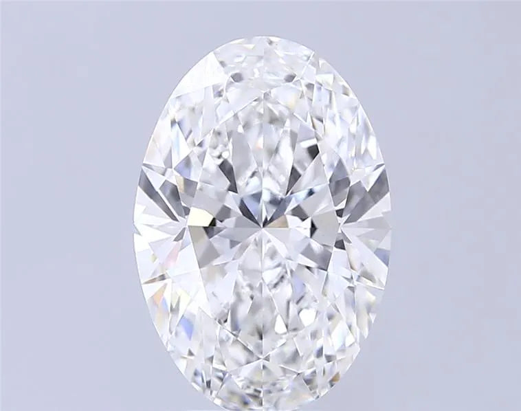 4.09ct Oval Lab Grown Diamond (Colour D, Clarity VVS2, IGI Certified)