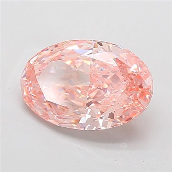 4.50ct Oval Lab Grown Diamond (Colour Fancy Vivid Pink, Clarity VVS2, IGI Certified)