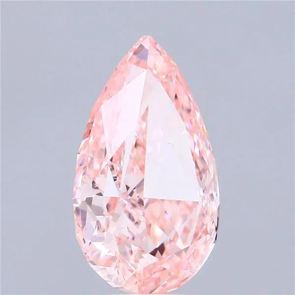 5.02ct Pear Lab Grown Diamond (Colour Fancy Vivid Pink, Clarity VS1, IGI Certified)