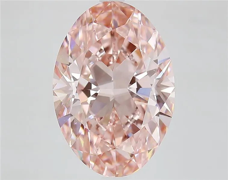 5.83ct Oval Lab Grown Diamond (Colour Fancy Vivid Pink, Clarity VS1, IGI Certified)