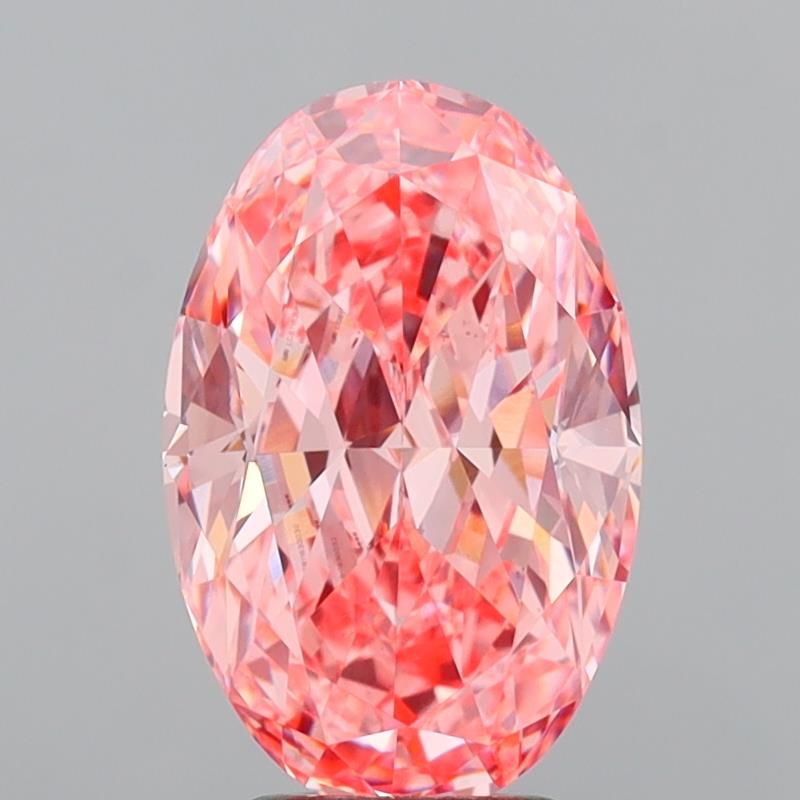 4.01 Carat Oval Cut Fancy Pink