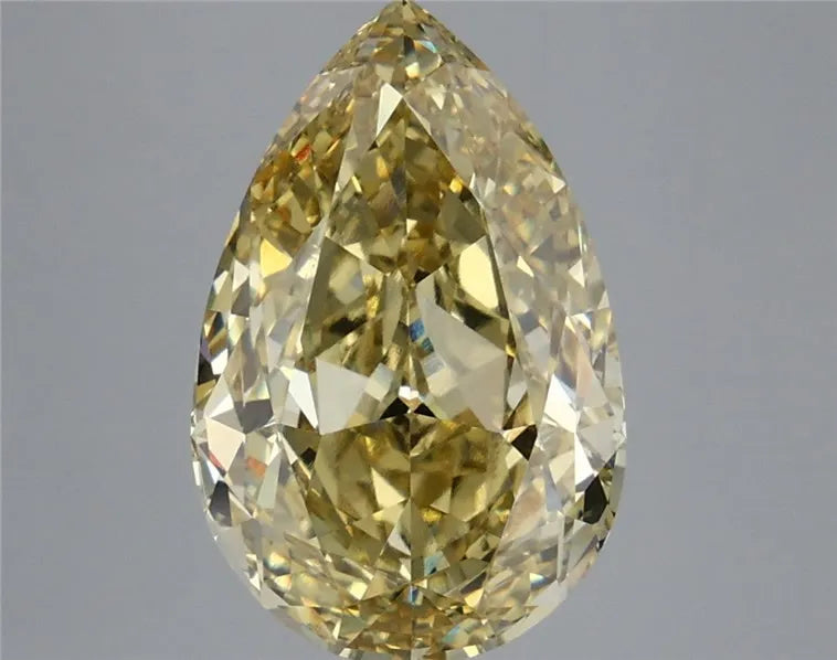 6.04ct Pear Lab Grown Diamond (Colour Fancy Intense Yellow, Clarity VVS2, IGI Certified)