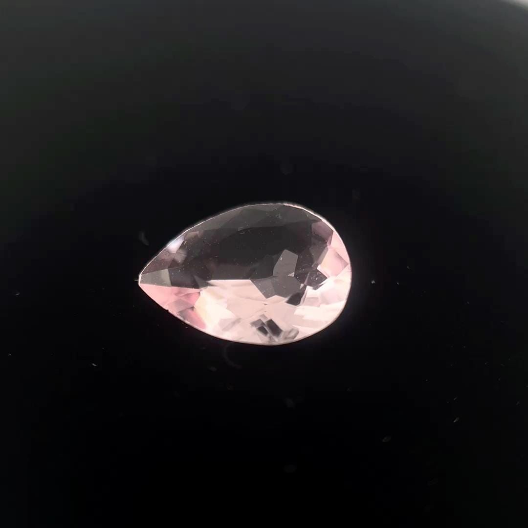 1.36 Carat Pear Cut Pink Morganite