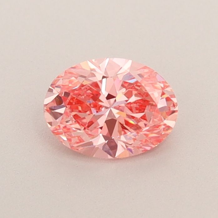 0.54 Carat Oval Cut Fancy Pink