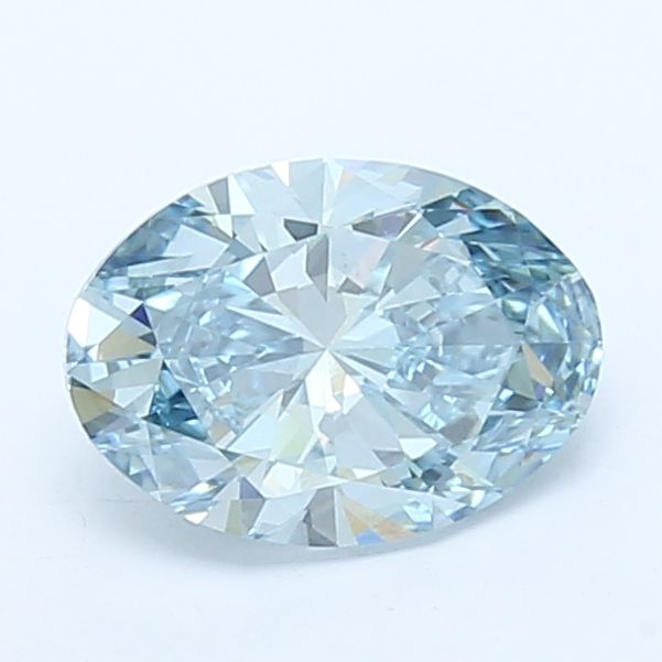 1.7 Carat Oval Cut Fancy Blue