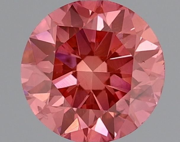 0.61 Carat Round Cut Fancy Pink