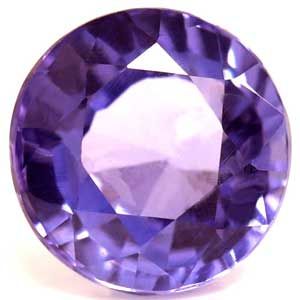 1.17 Carat Round Cut Purple Sapphire
